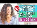 PINTEREST for HANDMADE shops [up to date 2022] + How to design A TON of FRESH PINS real quick!