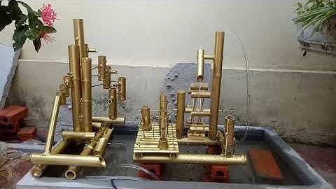 Guồng Nước Dân Tộc ,Thác Nước Phong Thủy Giá Rẻ