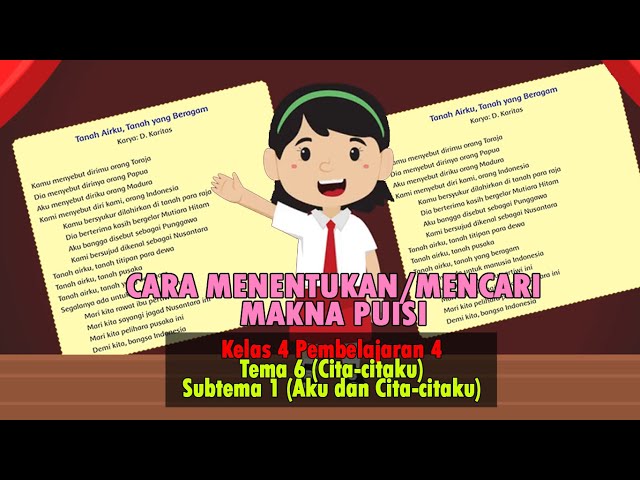 Cara Menentukan Makna Puisi | Kelas 4 Tema 6 class=