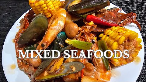 SPICY GARLIC BUTTERED MIXED SEAFOOD | YUMMY AND EASY RECIPE