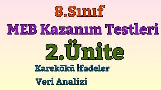 8.Sınıf Matematik: MEB Kazanım Testleri 2.Ünite