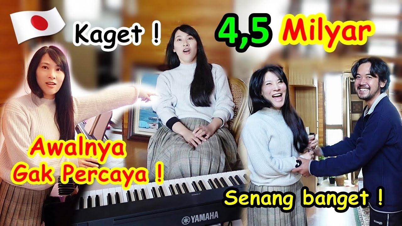 PIANO HARGA 4,5 MILYAR❗️ISTRI JEPANG SENANG DAN KAGET BANGET ! GAK PERCAYA DENGAN HADIAH KU