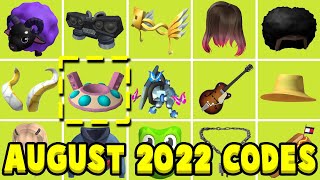 ALL NEW AUGUST 2022 ROBLOX PROMO CODES! New Promo Code Working Free Items Events (Not Expired)