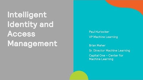 Intelligent Identity and Access Management