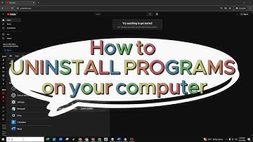How to UNINSTALL PROGRAM in your computer