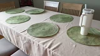 SHACOS Round Placemats Set of 4 Round Table Placemats Braided Cotton Place Mats Review