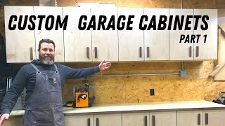 DIY Custom Garage Shop Cabinets Pt. 1