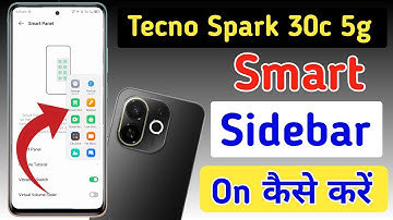 Tecno Spark 30c 5g me smart sidebar kaise enable kare/how to enable smart sidebar in Tecno Spark 30c