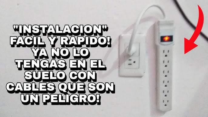 Cómo poner multicontacto o regleta en la pared? 