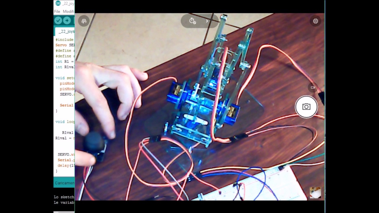 Arduino Mini Industrial Robotic Arm Kit Braccio Robotico Con 2 Joystick Arduino 14 Youtube