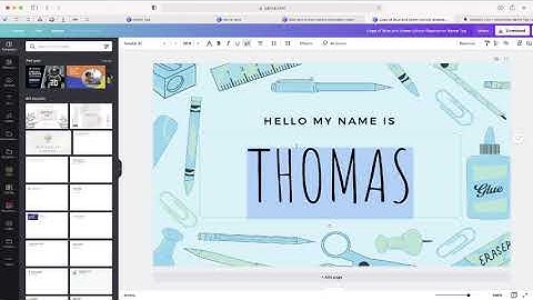 The EASY Way To Create Class Name Tags [with Canva For Education]