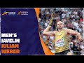 Julian weber takes javelin gold with 8766m throw  munich 2022