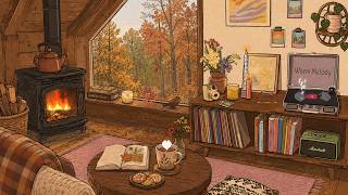 Warm Autumn Cabin 🍂☕Relaxing Lofi for Reading & Deep Focus screenshot 2