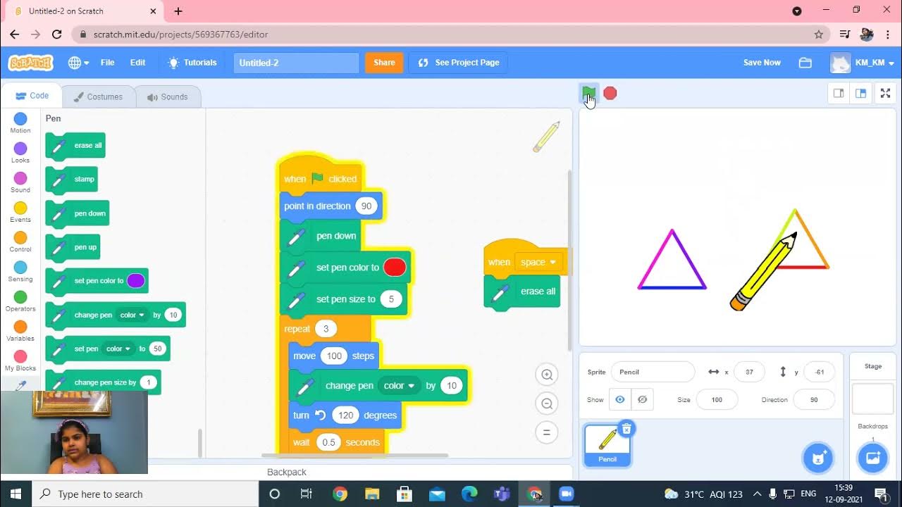 GEOMETRICAL SHAPES ON SCRATCH - YouTube
