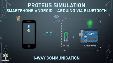 Simulasi Proteus Arduino Bluetooth - 1 way communication