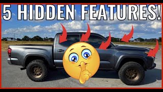 5 TACOMA HIDDEN FEATURES...You Didn't Know Existed (3rd Gen Tacoma's)