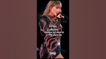 how many albums has Taylor Swift released each month #viralvideo #fypviralシ #erastour #taylorswift