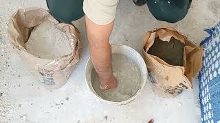 طريقة تحضير عجين الجبس . للصب او للنحت .. How to prepare gypsum dough. For casting or for carving