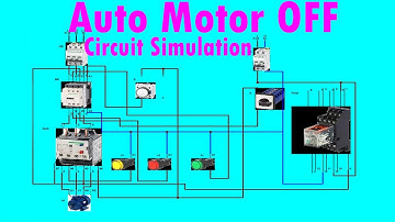 Automatic 3 phase motor off using off delay timer bangla | OFF Delay timer Circuit Simulation Bangla
