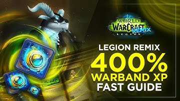 400% Warband XP FAST in Legion Remix (No Multiboxing)