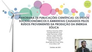 Os efeitos causados pelos ruídos provenientes da produção de energia eólica - III SICAM - USP