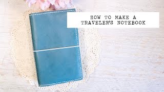 How to Make a Traveler's Notebook | Leather TN with Pockets