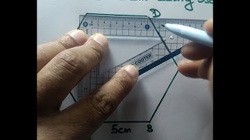 Draw a regular hexagon of side 5 cm using set square
