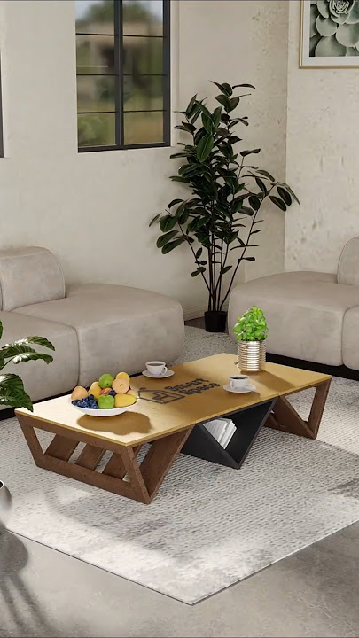 Smart Folding Coffee Table Design for Small Spaces #smart_space