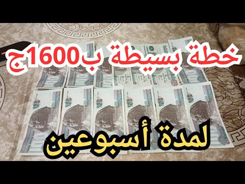 إزاي دبرت 1600 جنيه تكفينا أسبوعين أكل وخزين ومنظفات بدون نقص ولا حرمان