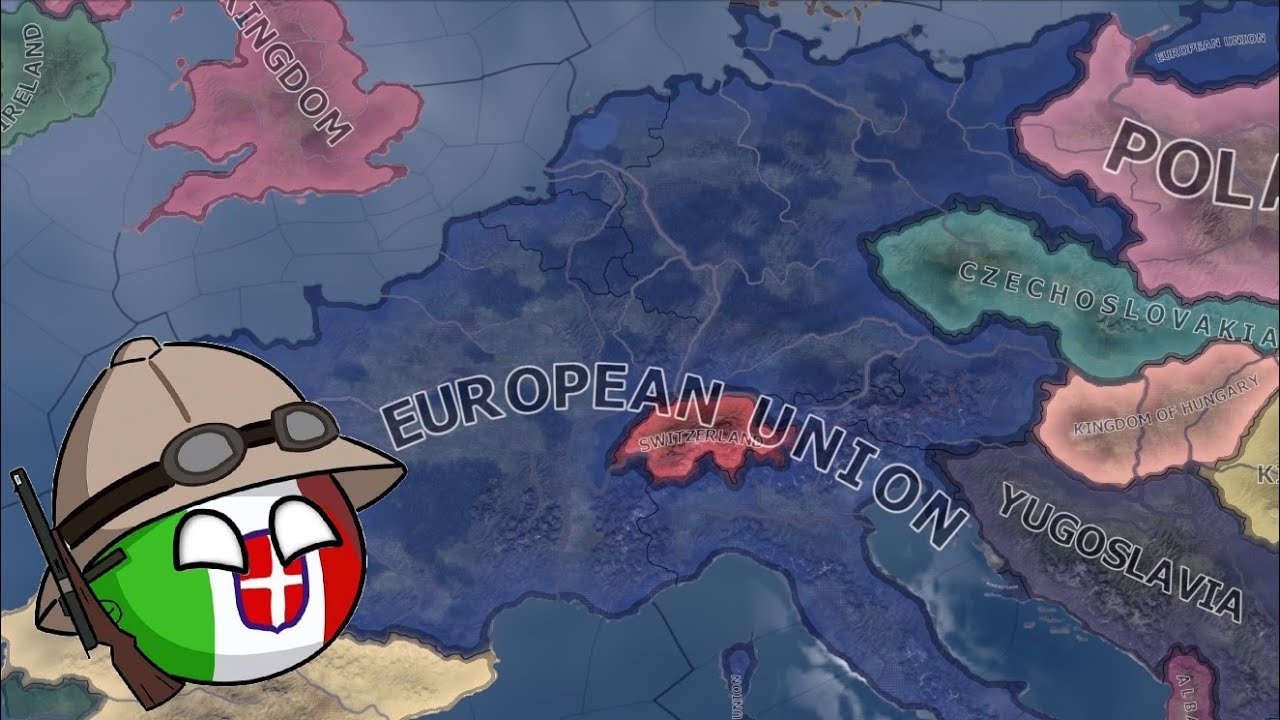 Italy forms the European Union in 1938 - Hearts of Iron 4