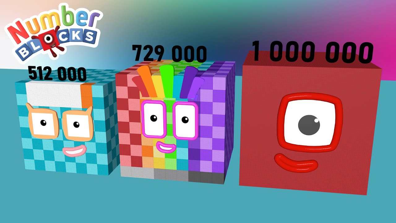 Numberblocks Cube Club 1 To 1 000 000 Biggest Numberblocks Club Ever