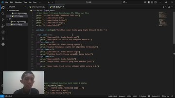 TUGAS UTS ALGORITMA DAN PEMROGRAMAN PYTHON