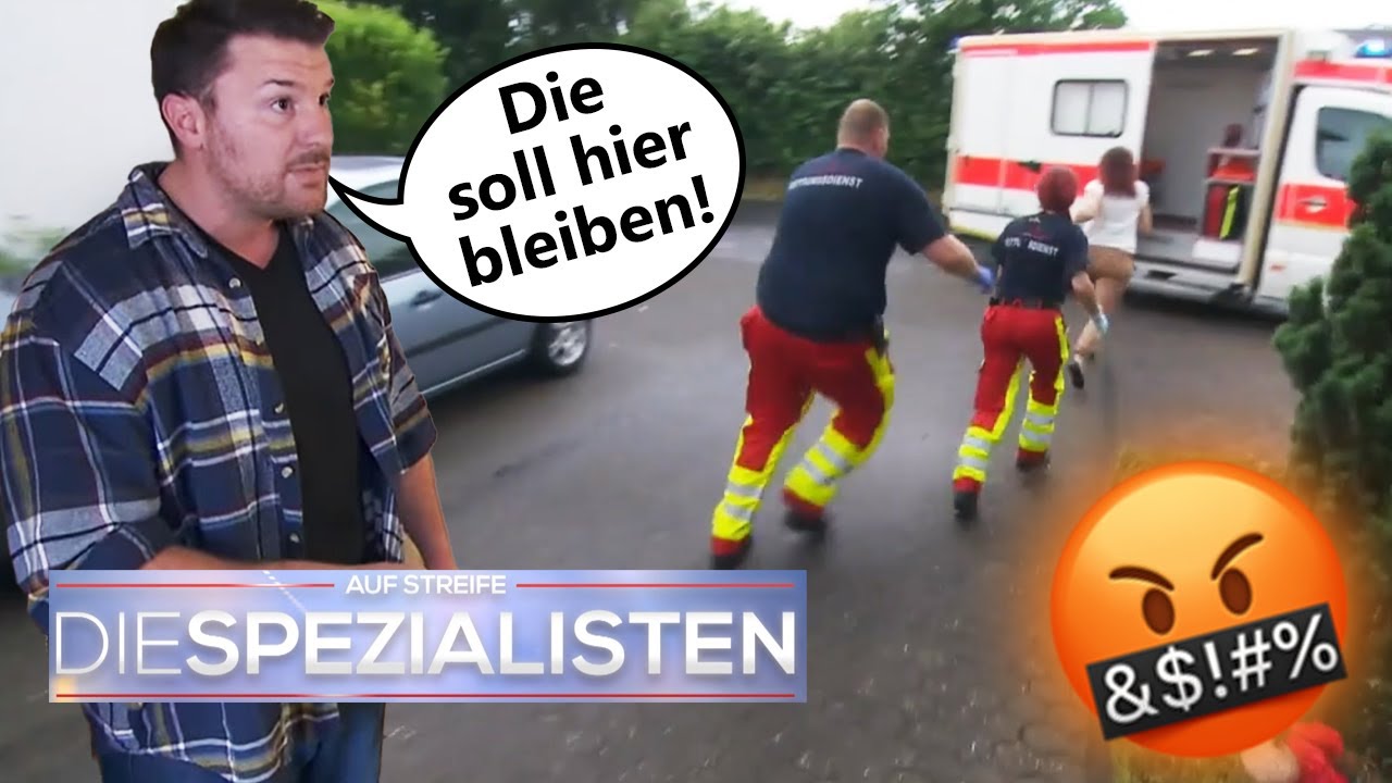 Auf Streife Die Spezialisten Sanitäter In Gefahr "Die bleibt gefälligst hier!"🤬 Sanitäter flüchten vor wütendem Ehemann