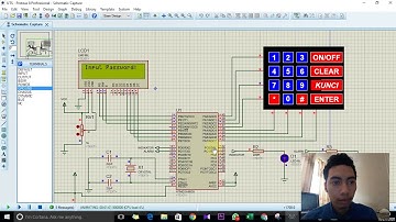 Mikrokontroler Keypad+LCD (Penyimpanan Uang Berpassword)- ATMEGA 8535 - Proteus & CodeVisionAVR