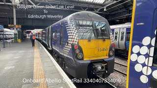 Glasgow Queen Street Low Level to Edinburgh Waverley onboard Abellio ScotRail 334040 (8th July 2021)