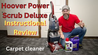 How to use a Hoover Power Scrub Deluxe Instructional Review video.