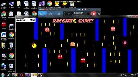 PAC MAN   game using visual studio (window  forms).
