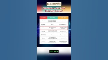 SSD NVMe vs SSD SATA – Khác biệt thế nào?