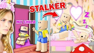 My SCARY STALKER Pretends To Be MY CHILD In Adopt Me! (Roblox)