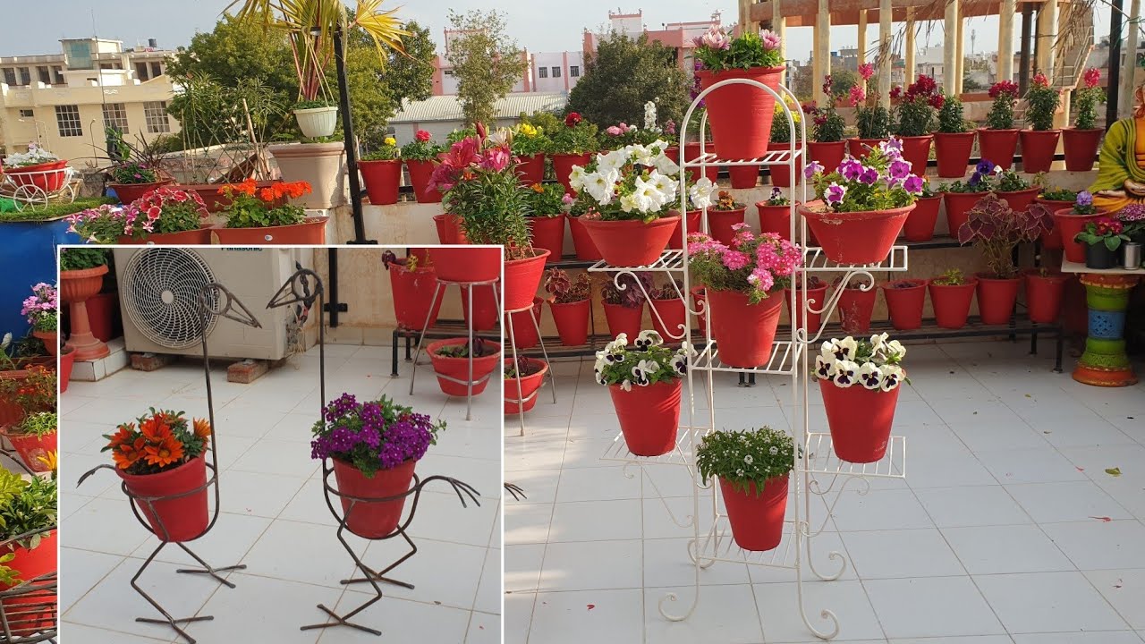My New Plant Stands || Fun Gardening - YouTube