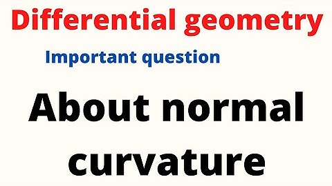 question about normal curvature