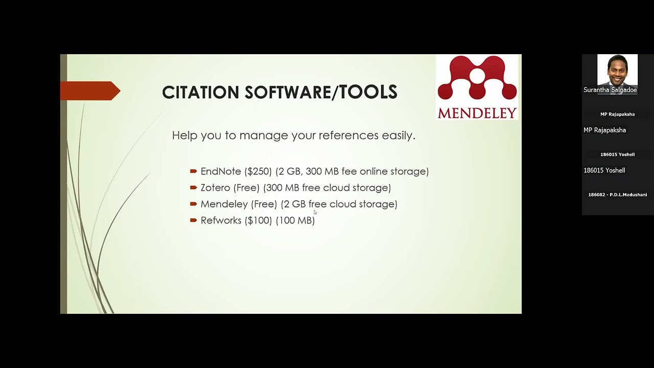 literature review on mendeley