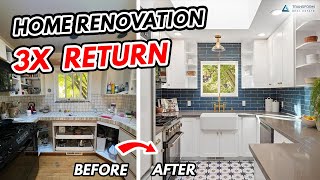 3X The ROI  House Renovation for the Best Return, Home Remodel Before and After