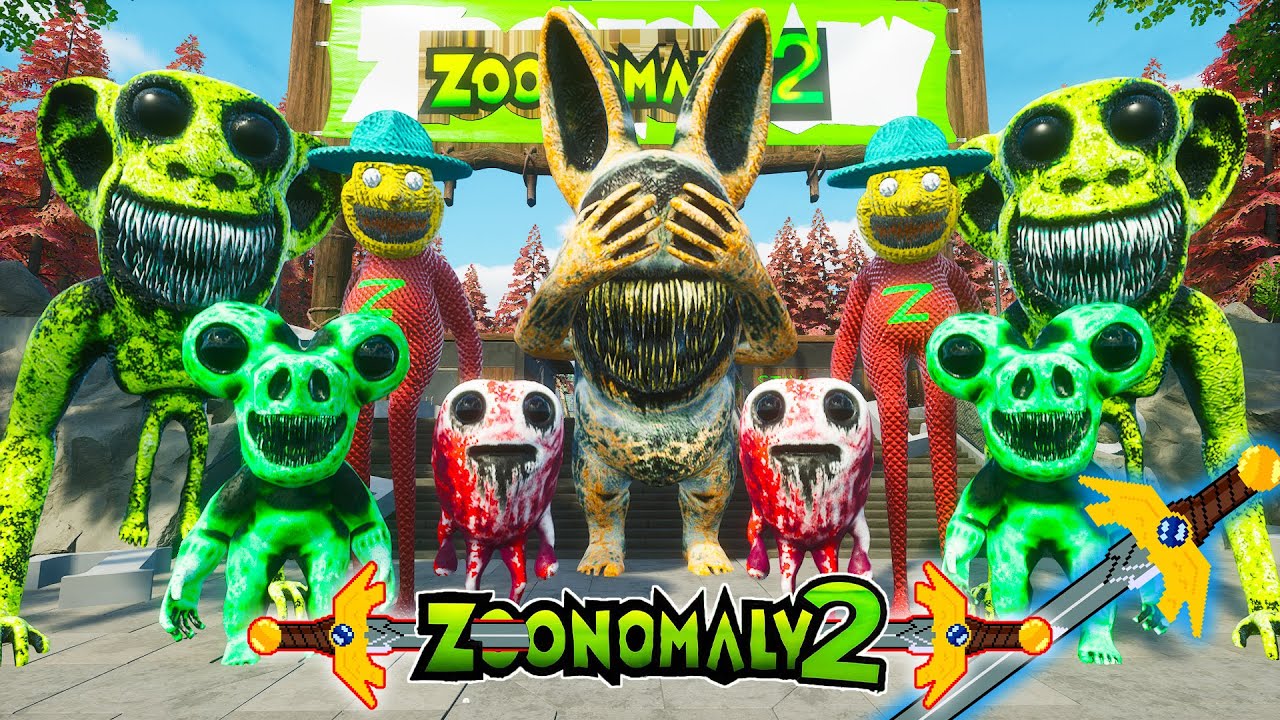 Zoonomaly 2 - ZOOKEEPERS - ALL MONSTERS - ALL JUMPSCARES vs MOBILE vs ...