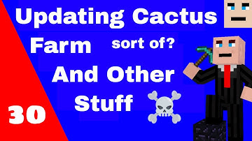 Updating The Cactus Farm with Crop Hoppers on Skycade Skyblock