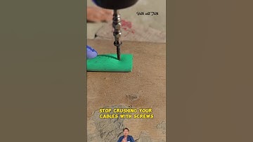 Slimme schroeftruc om je kabels te beschermen! #doehetzelf #korte broek