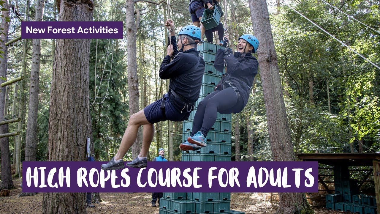 High Ropes for Adults in the New Forest | New Forest Activities - YouTube