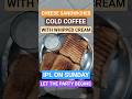 Cheese Sandwiches Cold Coffee &amp; IPL On Sunday #sandwich #coffee #ipl #party #cricket #food #shorts