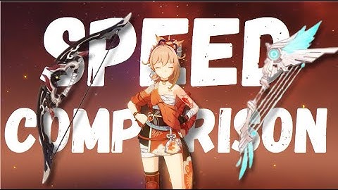 Yoimiya weapon speed comparison | Rust R5 vs Skyward Harp R1