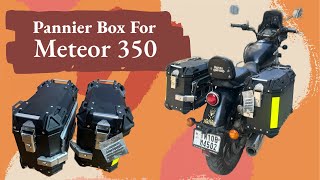 Side Pannier Box for Meteor 350 | Royal Enfield | Installation and Review | Bites N Rides